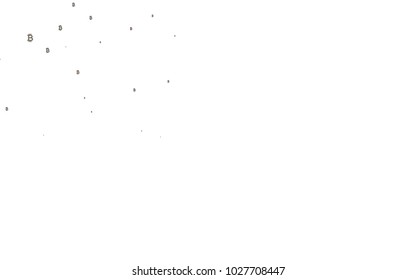 Light Black vector cover with financial symbols. Shining colored illustration with Bitcoin signs, BTC. The pattern can be used for financial, investment websites.
