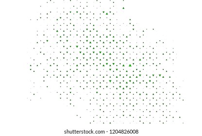 Light Black vector cover in polygonal style. Glitter abstract illustration with triangular shapes. Modern template for your landing page.