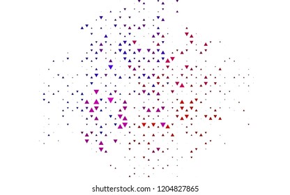 Light Black vector cover in polygonal style. Triangles on abstract background with colorful gradient. Pattern can be used for websites.