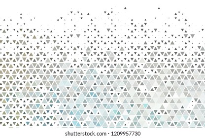 Light Black vector cover in polygonal style. Decorative design in abstract style with triangles. Modern template for your landing page.