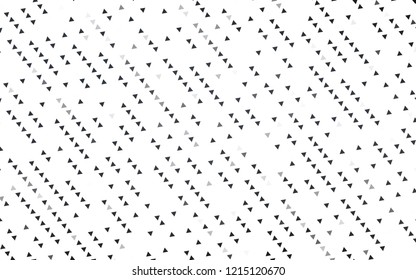 Light Black vector cover in polygonal style. Decorative design in abstract style with triangles. Template for wallpapers.