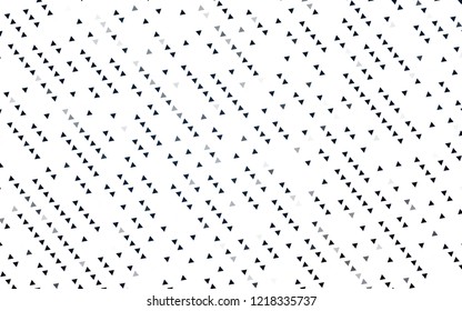 Light Black vector cover in polygonal style. Decorative design in abstract style with triangles. Modern template for your landing page.