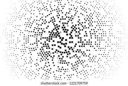 Light Black vector cover in polygonal style. Abstract gradient illustration with rectangles. Pattern can be used for websites.