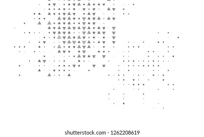 Light Black vector cover in polygonal style. Beautiful illustration with triangles in nature style. Pattern can be used for websites.