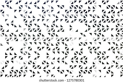 Light Black vector cover in polygonal style. Abstract gradient illustration with triangles. Smart design for your business advert.