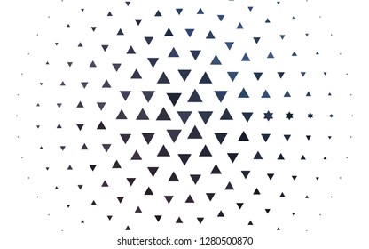 Light Black vector cover in polygonal style. Triangles on abstract background with colorful gradient. Template for wallpapers.
