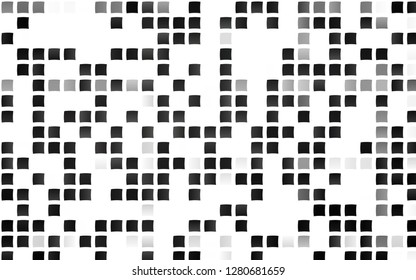 Light Black vector cover in polygonal style. Decorative design in abstract style with rectangles. Smart design for your business advert.