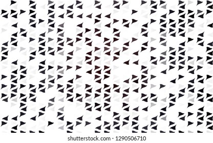 Light Black vector cover in polygonal style. Decorative design in abstract style with triangles. Best design for your ad, poster, banner.