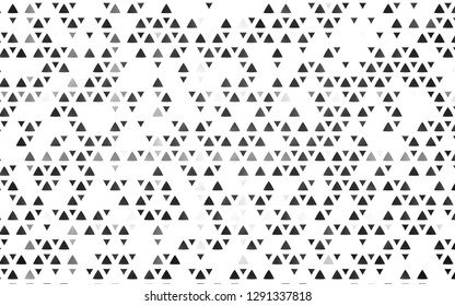 Light Black vector cover in polygonal style. Modern abstract illustration with colorful triangles. Smart design for your business advert.