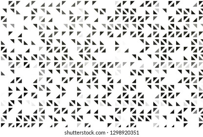 Light Black vector cover in polygonal style. Illustration with set of colorful triangles. Pattern can be used for websites.