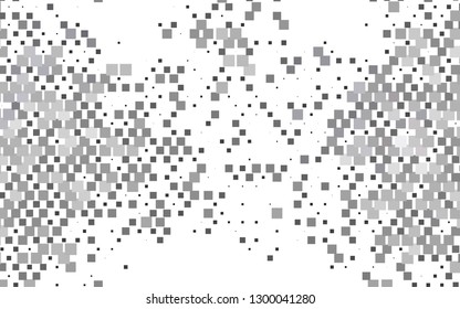 Light Black vector cover in polygonal style. Decorative design in abstract style with rectangles. Pattern for busines ad, booklets, leaflets