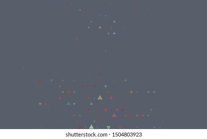 Light Black vector cover in polygonal style. Modern abstract illustration with colorful triangles. Smart design for your business advert.
