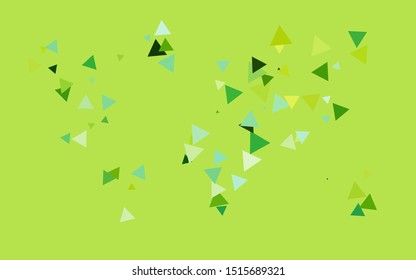 Light Black vector cover in polygonal style. Triangles on abstract background with colorful gradient. Pattern for busines ad, booklets, leaflets