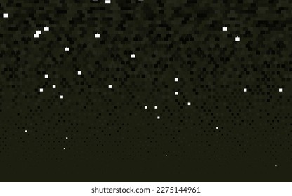 Cubierta vectorial de color negro claro en estilo poligonal. Hermosa ilustración con rectángulos y cuadrados. El patrón se puede usar para sitios web.