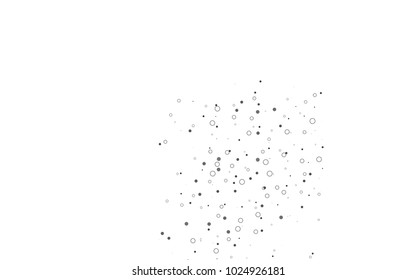 Light Black vector  cover with spots. Beautiful colored illustration with blurred circles in nature style. The pattern can be used for beautiful websites.