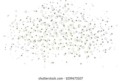 Light Black vector  cover with spots. Illustration with set of shining colorful abstract circles. The pattern can be used for ads, leaflets of liquid.