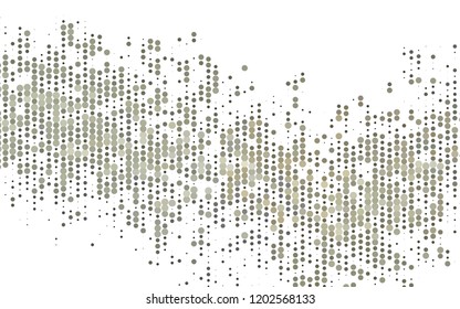 Light Black vector cover with spots. Glitter abstract illustration with blurred drops of rain. Design for posters, banners.