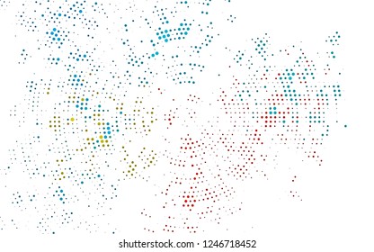 Light Black vector cover with spots. Abstract illustration with colored bubbles in nature style. Pattern for ads, leaflets.