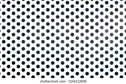 Light Black vector cover with spots. Blurred bubbles on abstract background with colorful gradient. Pattern for ads, booklets.