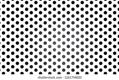 Light Black vector cover with spots. Glitter abstract illustration with blurred drops of rain. Pattern of water, rain drops.