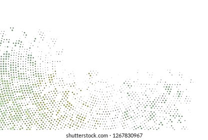 Light Black vector cover with spots. Blurred bubbles on abstract background with colorful gradient. Pattern of water, rain drops.