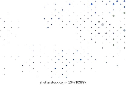 Light Black vector cover with spots. Illustration with set of shining colorful abstract circles. Pattern of water, rain drops.