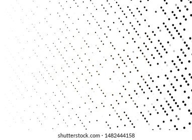 Light Black vector cover with spots. Glitter abstract illustration with blurred drops of rain. Design for posters, banners.