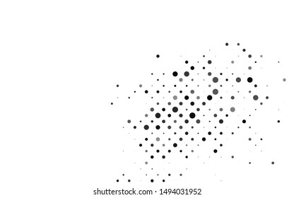 Light Black vector cover with spots. Modern abstract illustration with colorful water drops. Pattern for ads, booklets.