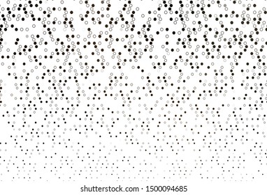 Light Black vector cover with spots. Beautiful colored illustration with blurred circles in nature style. Pattern for beautiful websites.