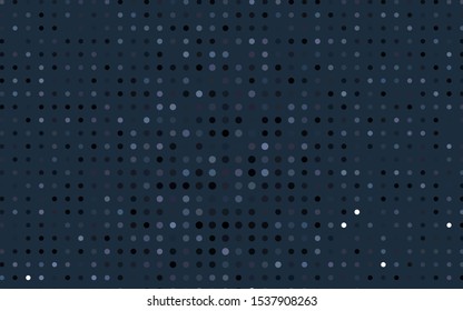 Light Black vector cover with spots. Glitter abstract illustration with blurred drops of rain. Pattern for beautiful websites.