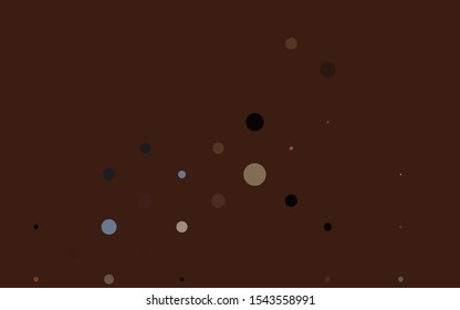 Light Black vector cover with spots. Beautiful colored illustration with blurred circles in nature style. Pattern for ads, booklets.