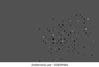 Light Black vector cover with spots. Modern abstract illustration with colorful water drops. Pattern for ads, booklets.