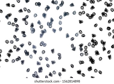 Light Black vector cover with spots. Blurred decorative design in abstract style with bubbles. Template for your brand book.