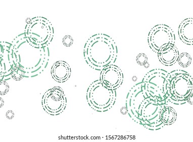 Light Black vector cover with spots. Beautiful colored illustration with blurred circles in nature style. Design for business adverts.
