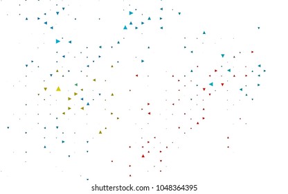 Light Black vector geometric simple minimalistic background, which consist of triangles on white background. Triangular pattern with gradient for your business design. 