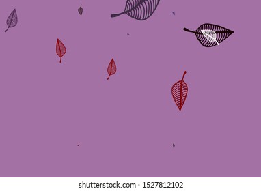 Light Black vector hand painted texture. Creative illustration in simple style with leaves. Pattern for wallpapers and coloring books.
