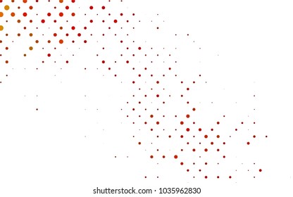 Light Black vector illustration which consist of circles. Dotted gradient design for your business. Creative geometric background in halftone style with colored spots.