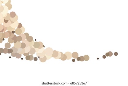 Light Black vector illustration which consist of circles. Dotted gradient design for your business. Creative geometric background in halftone style with colored spots.