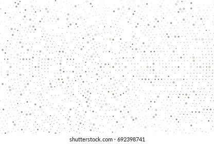 Light Black vector illustration which consist of circles. Dotted gradient design for your business. Creative geometric background in halftone style with colored spots.