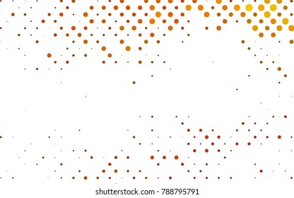 Light Black vector illustration which consist of circles. Dotted gradient design for your business. Creative geometric background in halftone style with colored spots.