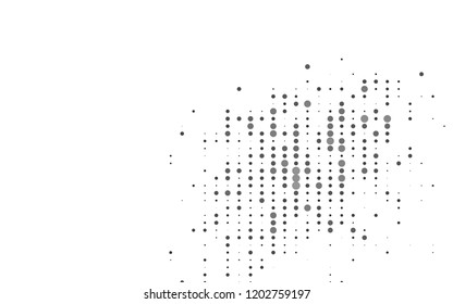 Light Black vector layout with circle shapes. Glitter abstract illustration with blurred drops of rain. Design for business adverts.