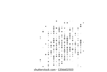 Light Black vector layout with circle shapes. Blurred decorative design in abstract style with bubbles. Template for your brand book.