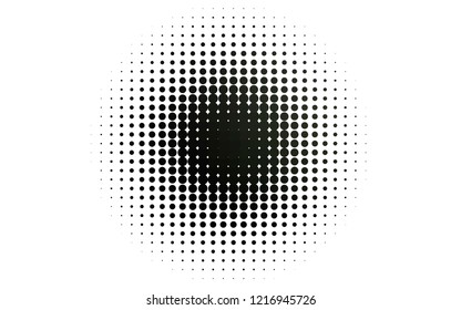 Light Black vector layout with circle shapes. Illustration with set of shining colorful abstract circles. Template for your brand book.