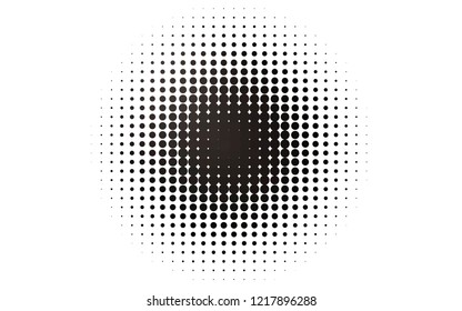 Light Black vector layout with circle shapes. Blurred bubbles on abstract background with colorful gradient. Pattern for ads, booklets.