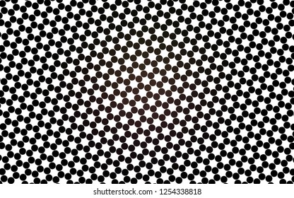 Light Black vector layout with circle shapes. Beautiful colored illustration with blurred circles in nature style. Design for business adverts.