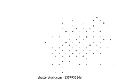 Light Black vector layout with circle shapes. Glitter abstract illustration with blurred drops of rain. Pattern for ads, booklets.