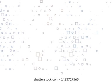 Light Black vector layout with circle spots, cubes. Decorative design in abstract style with circles, rectangles. Pattern of water, rain drops.