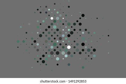 Light Black vector layout with circle shapes. Glitter abstract illustration with blurred drops of rain. Pattern for ads, leaflets.