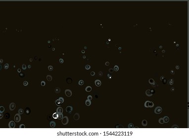 Light Black vector layout with circle shapes. Abstract illustration with colored bubbles in nature style. Completely new template for your brand book.