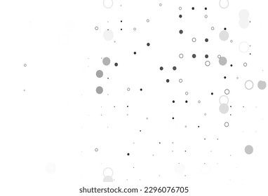 Light Black vector layout with circle shapes. Modern abstract illustration with colorful water drops. Pattern of water, rain drops.